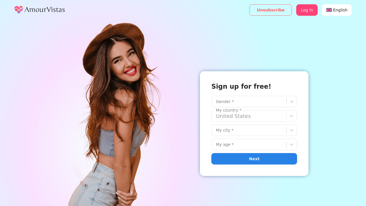 Screenshot of amourvistas.com