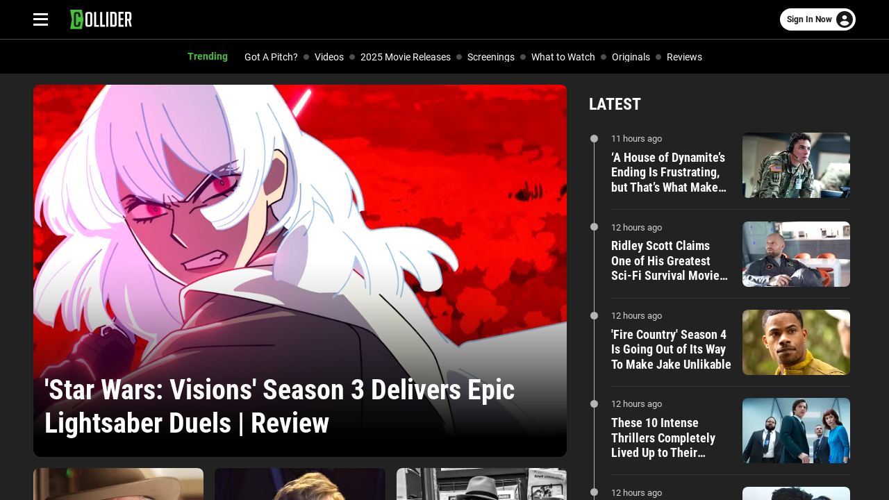 Screenshot of collider.com