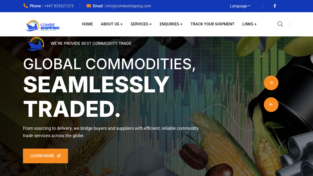 Screenshot of combeshipping.com