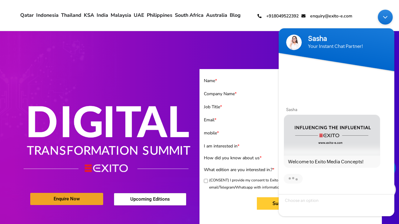 Screenshot of digitransformationsummit.com