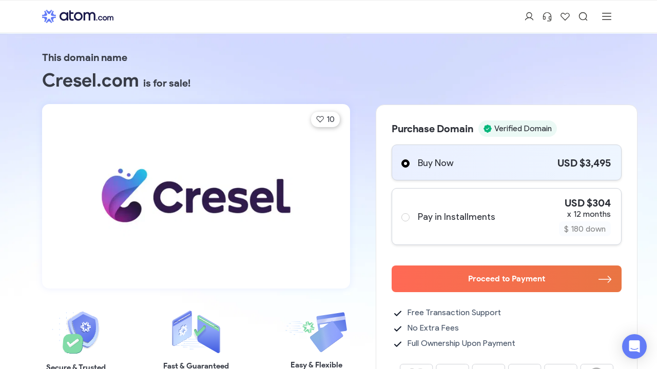 Screenshot of cresel.com