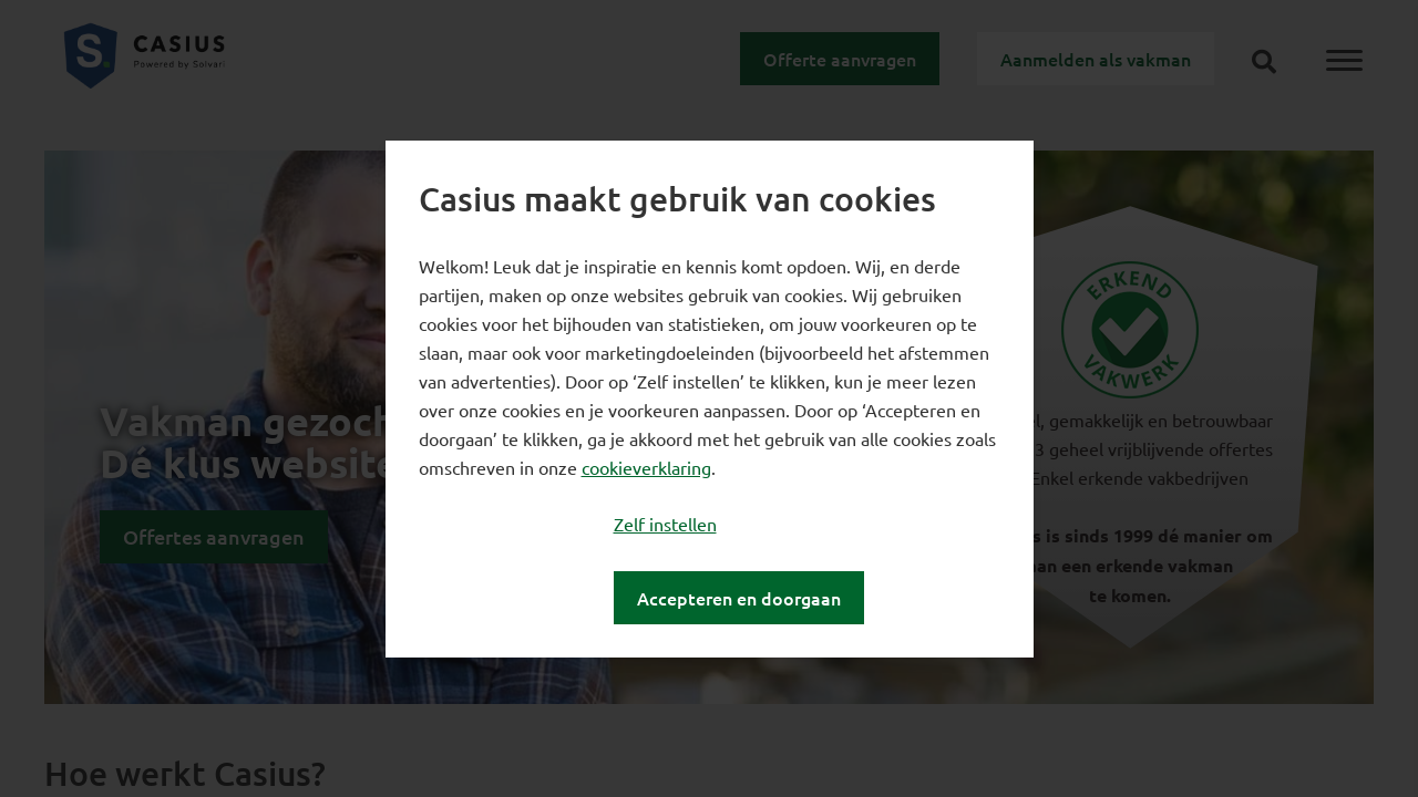 Screenshot of casius.nl