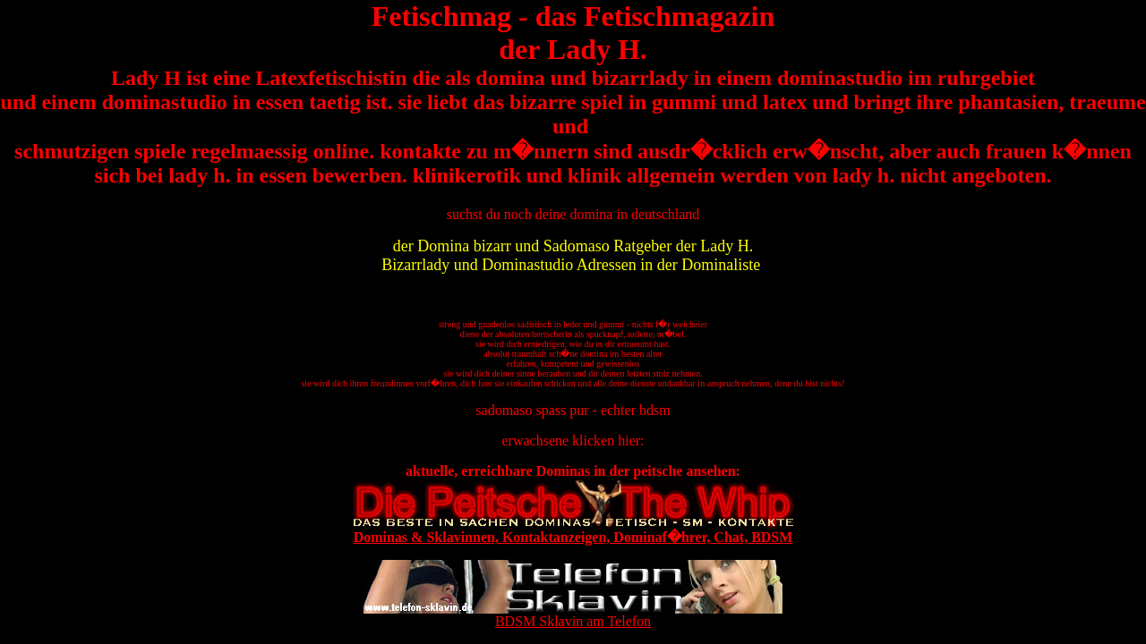 Screenshot of fetischmag.de