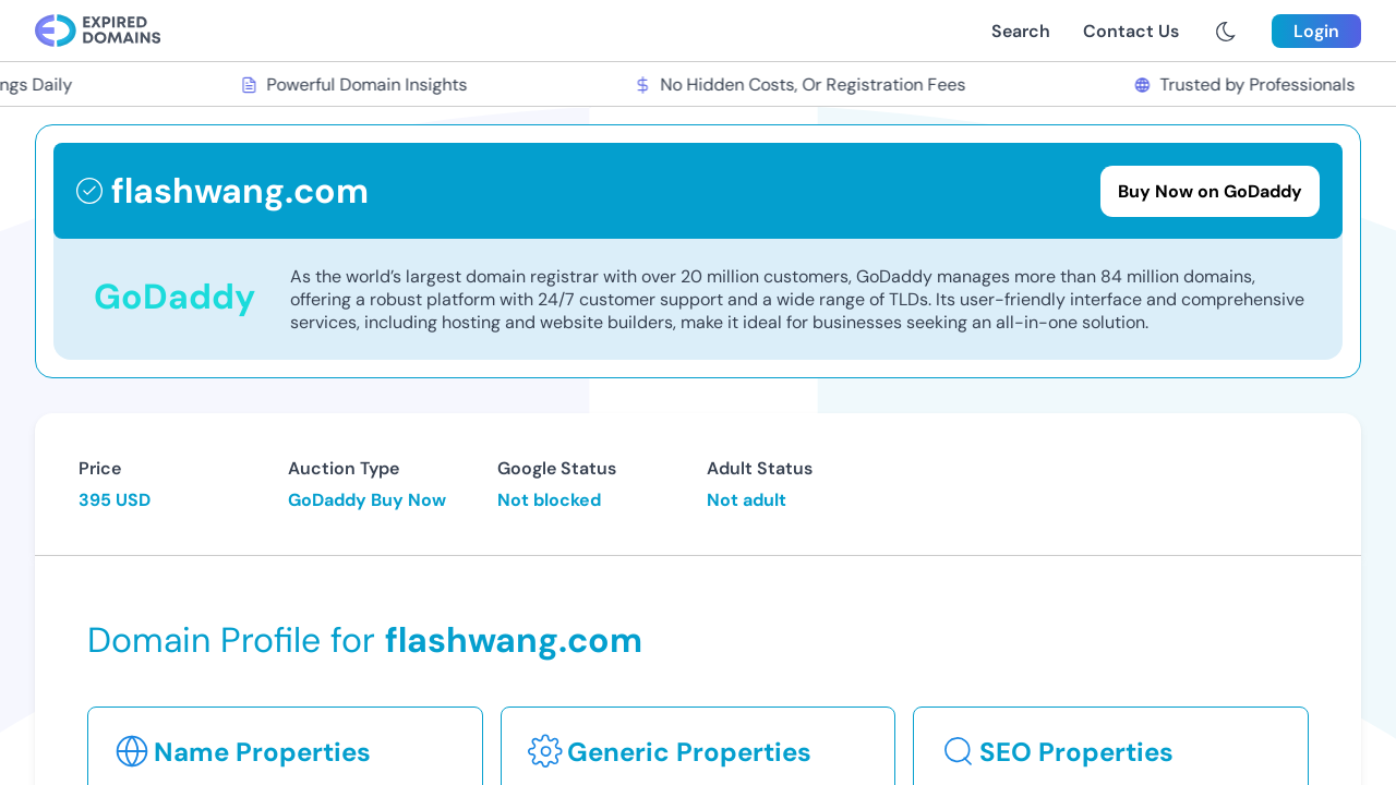 Screenshot of flashwang.com