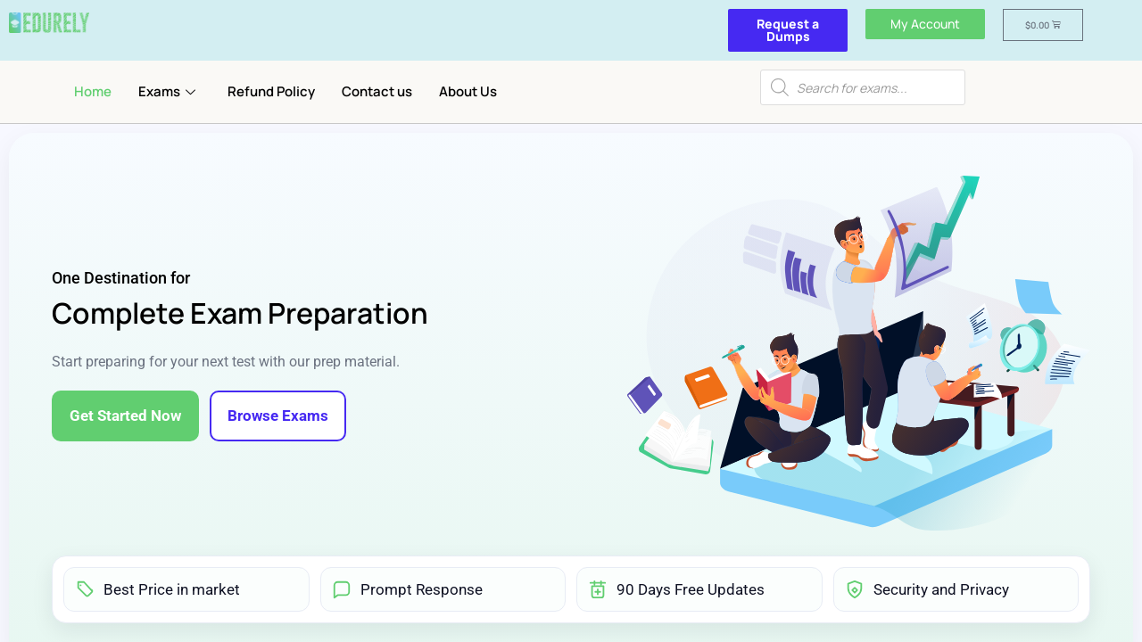Screenshot of edurely.com