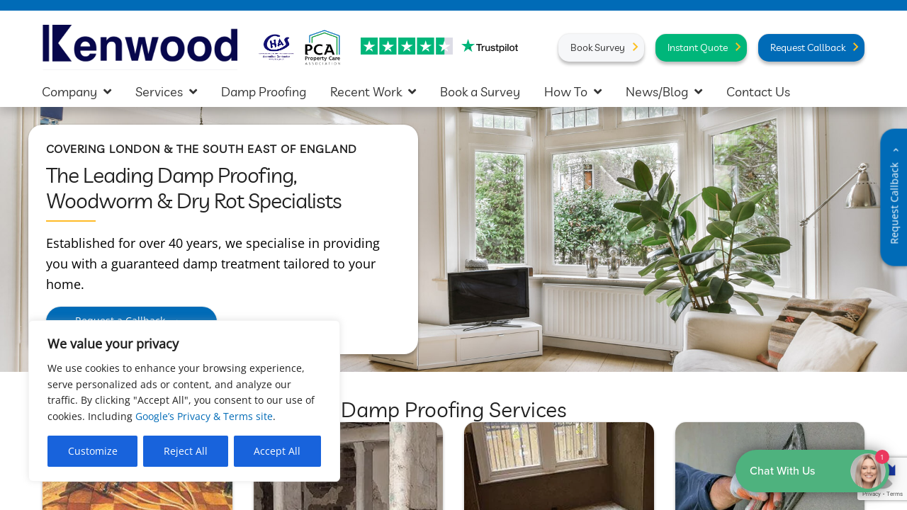 Screenshot of kenwoodplc.co.uk