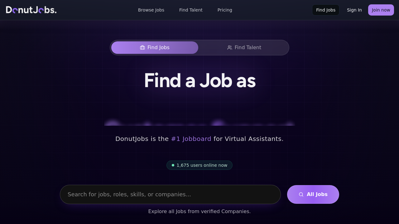 Screenshot of donutjobs.work