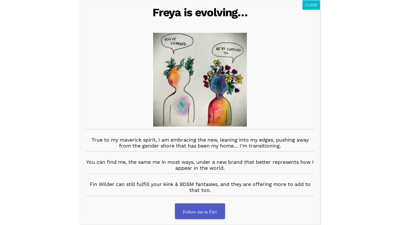 Screenshot of freyafey.com