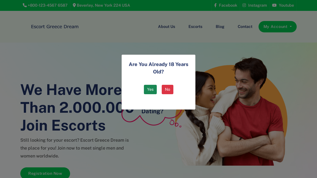 Screenshot of escort-greece-dream.com