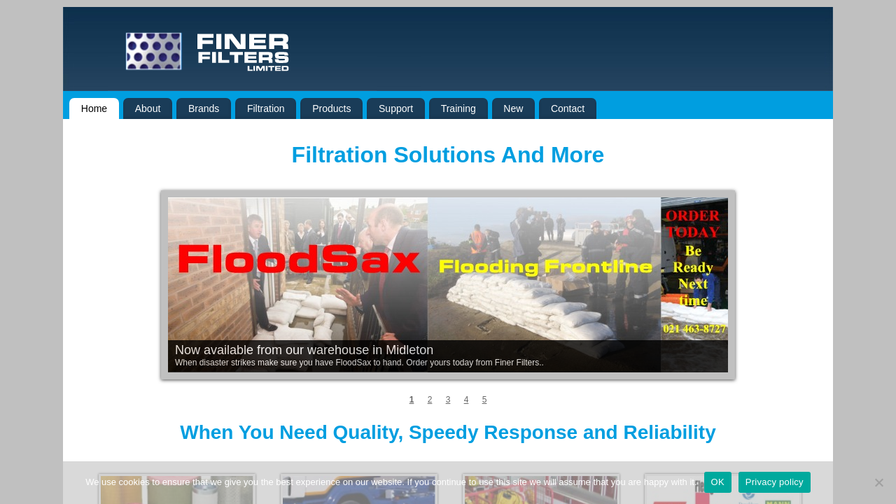 Screenshot of finerfilters.com
