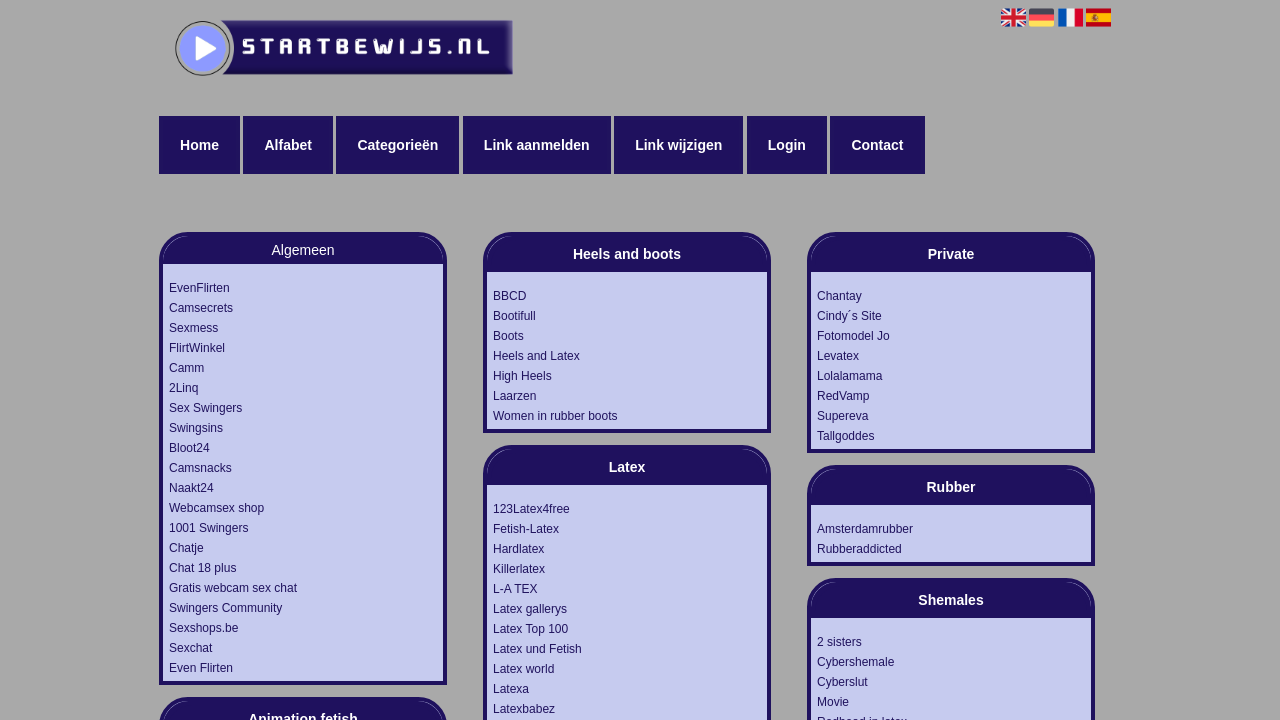 Screenshot of fetishlinks.startbewijs.nl