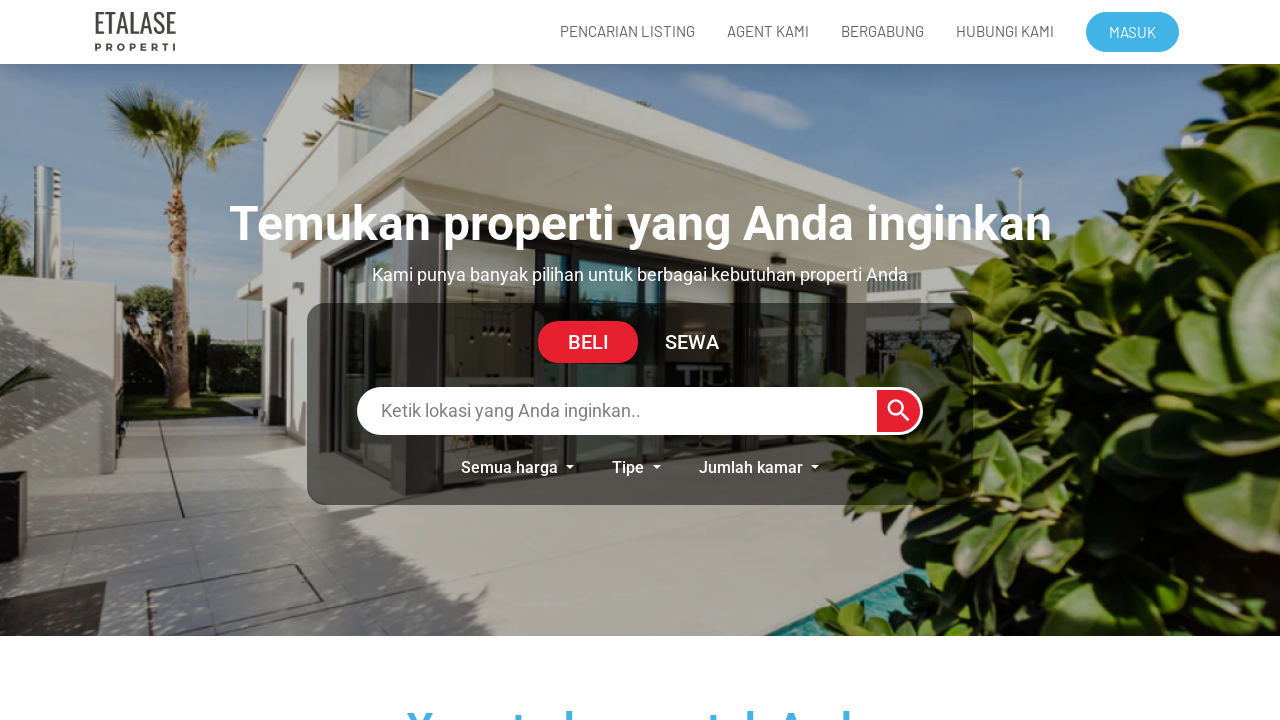 Screenshot of etalaseproperti.com