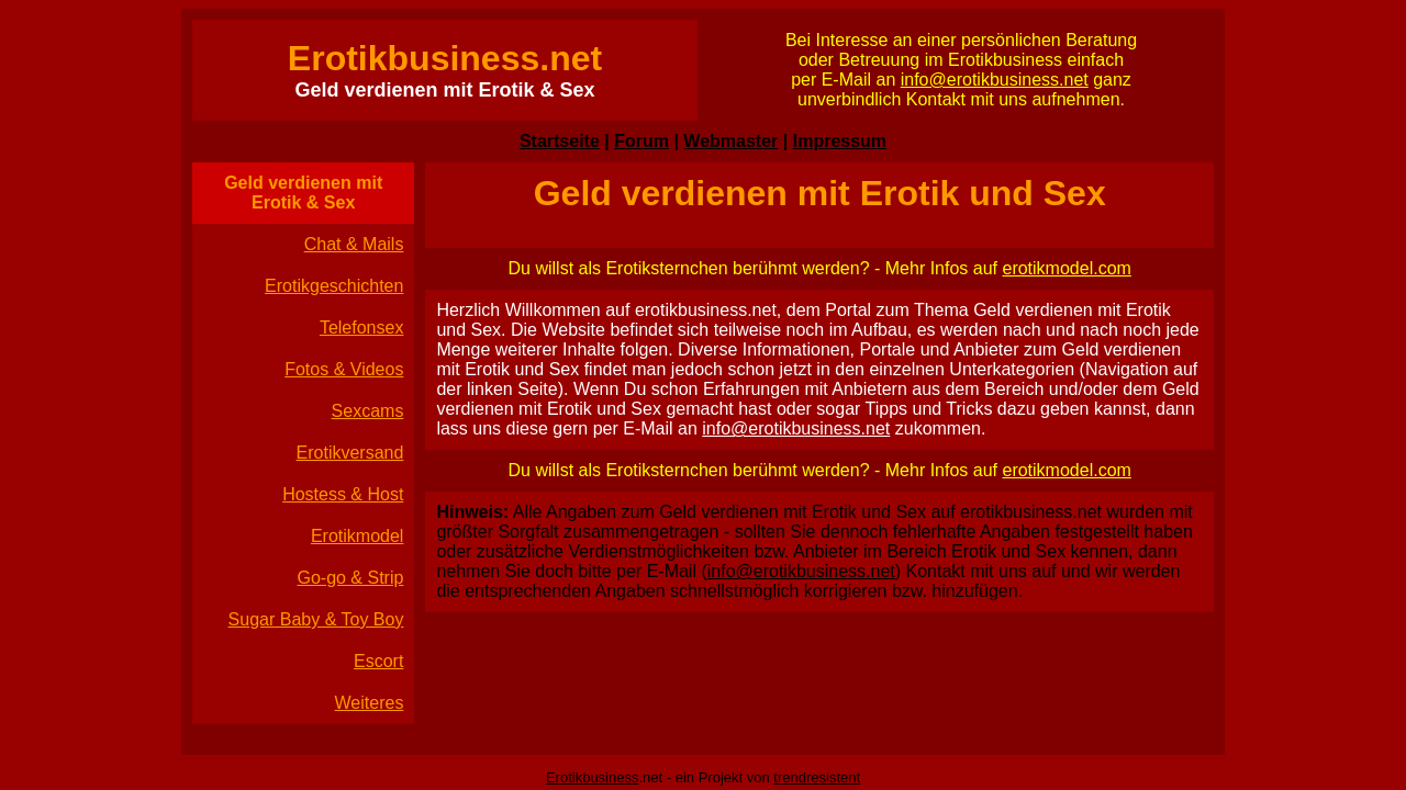 Screenshot of erotikbusiness.net