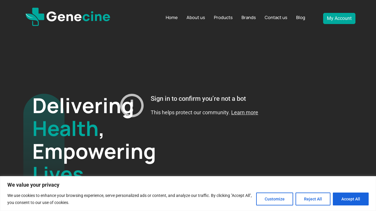 Screenshot of genecine.co.uk