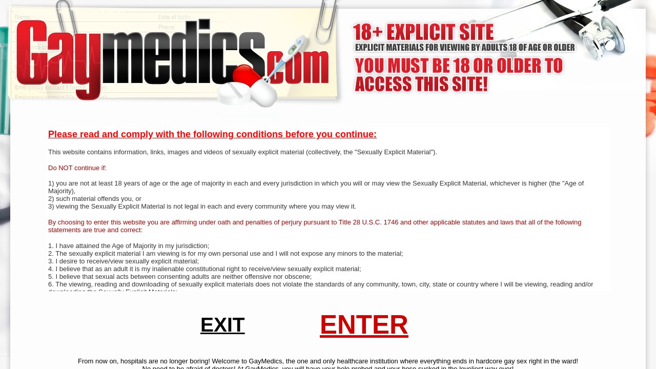 Screenshot of gaymedics.com