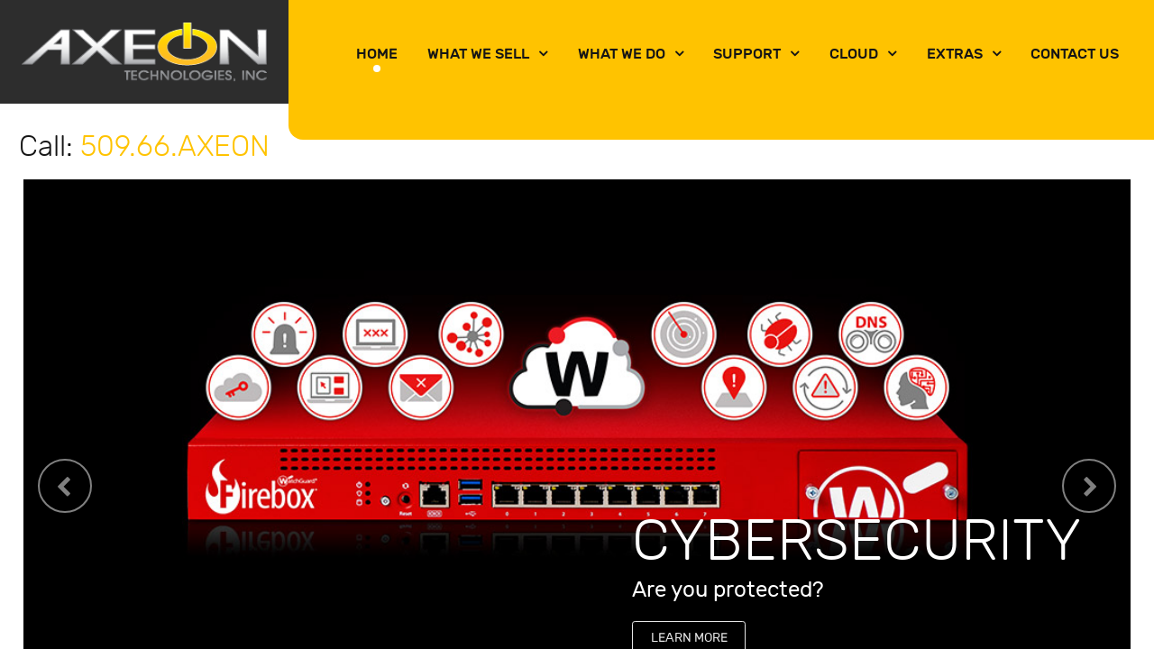 Screenshot of axeontech.com