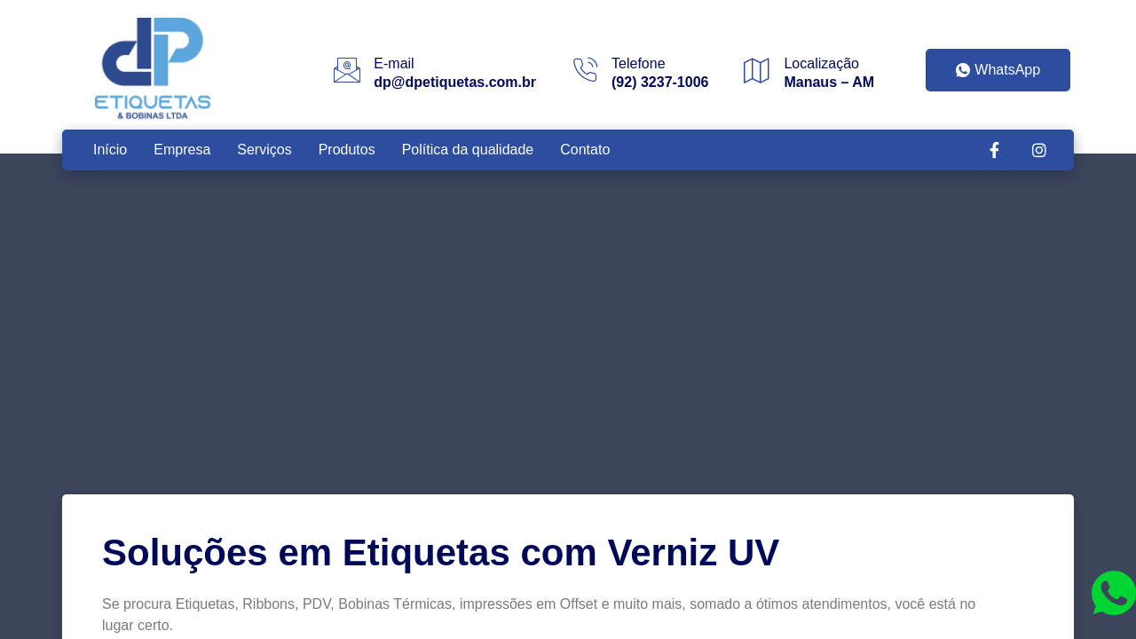 Screenshot of dpetiquetas.com.br