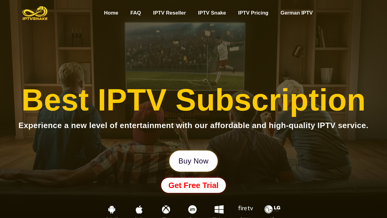Screenshot of iptvsnake.com