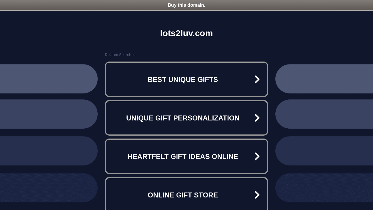 Screenshot of lots2luv.com
