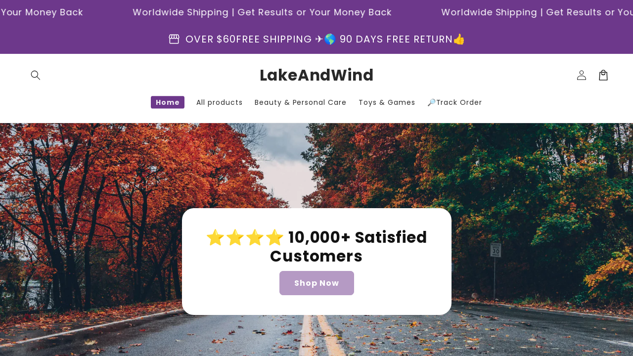 Screenshot of lakeandwind.com
