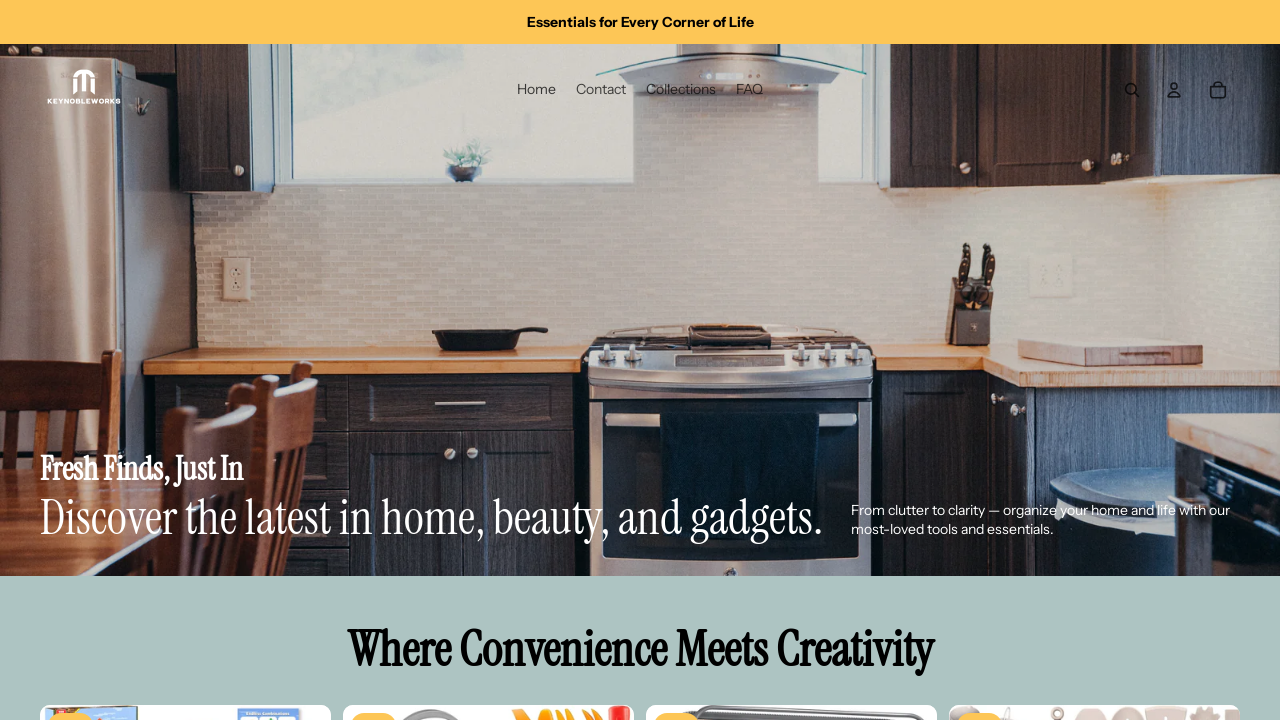 Screenshot of keynobleworks.com