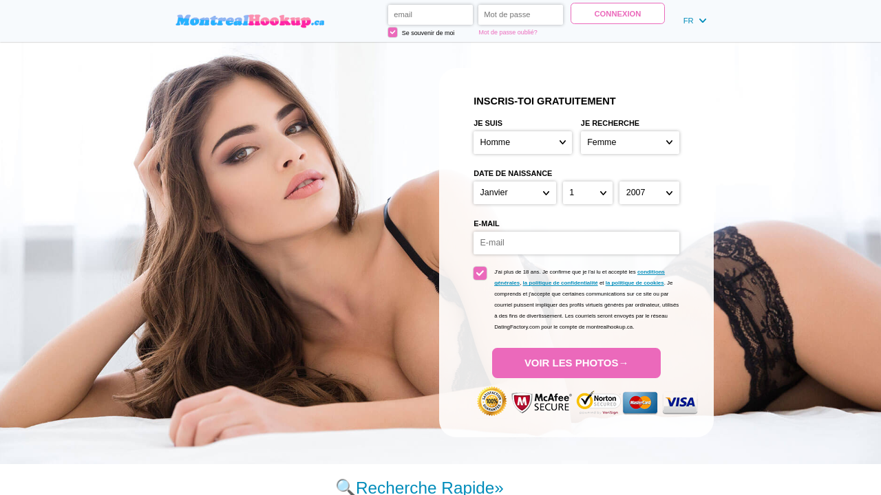 Screenshot of montrealhookup.ca