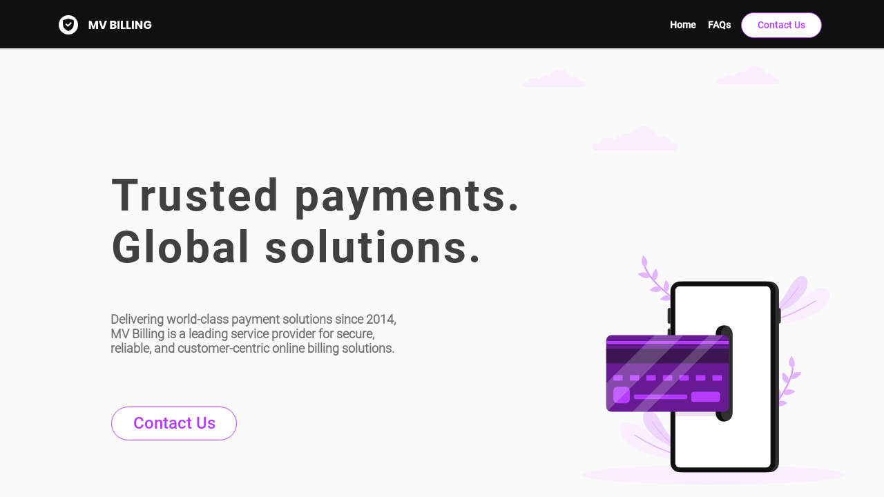 Screenshot of mvbilling.com