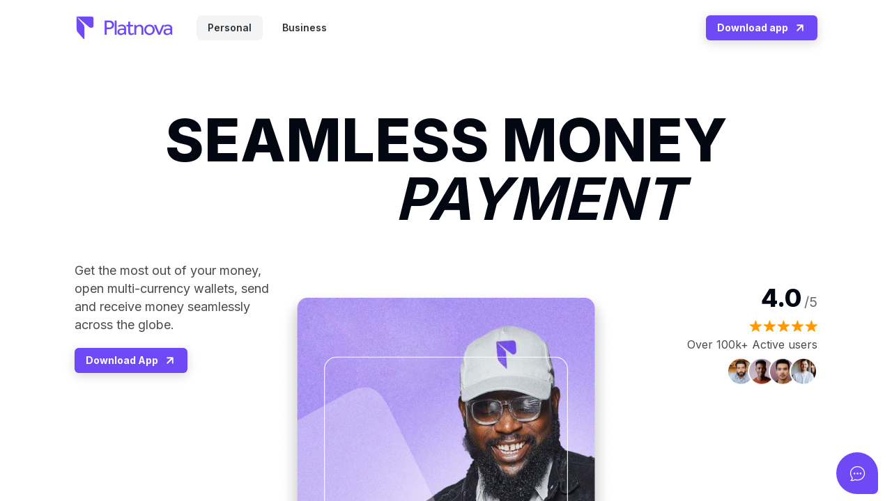 Screenshot of platnova.com