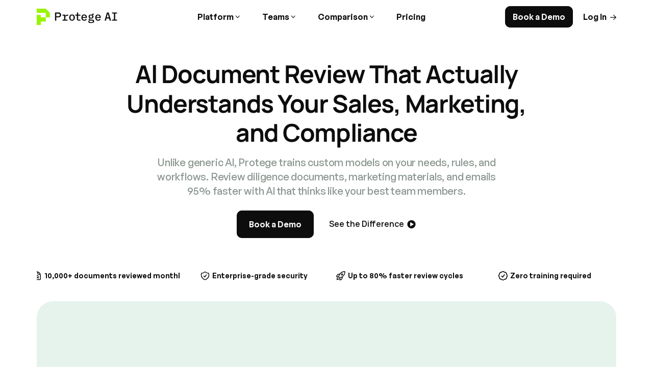 Screenshot of protegecounsel.ai