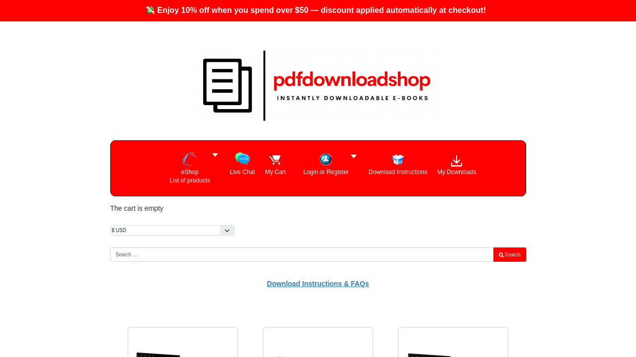 Screenshot of pdfdownloadshop.com