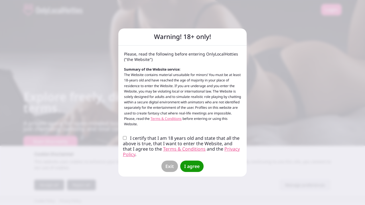 Screenshot of onlylocalhotties.com