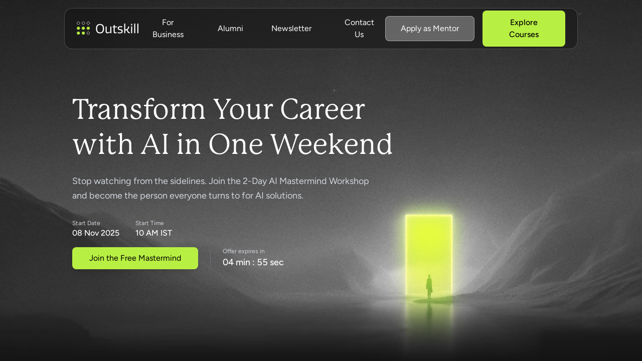 Screenshot of outskill.com
