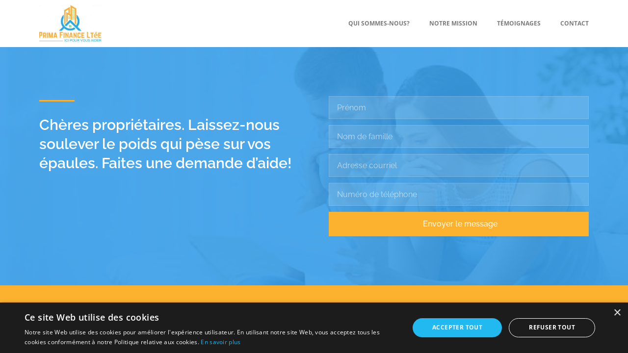 Screenshot of primafinance.ca