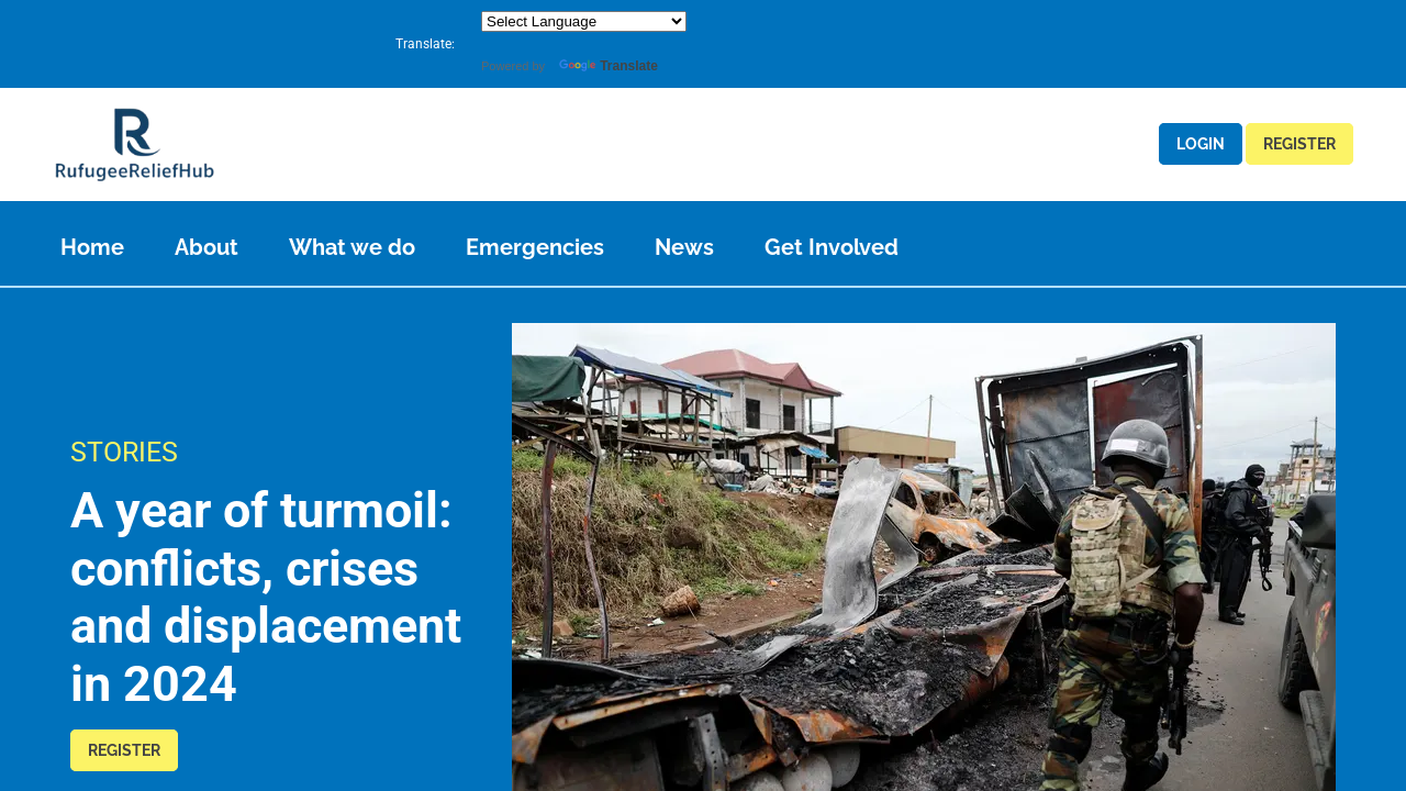 Screenshot of refugeereliefhub.info