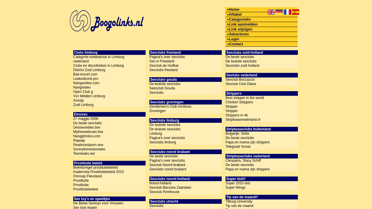 Screenshot of sexclubs.boogolinks.nl
