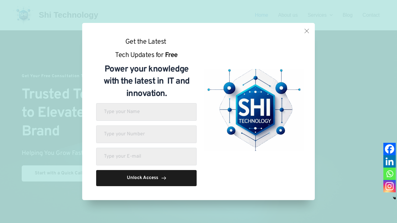 Screenshot of shitechnology.com