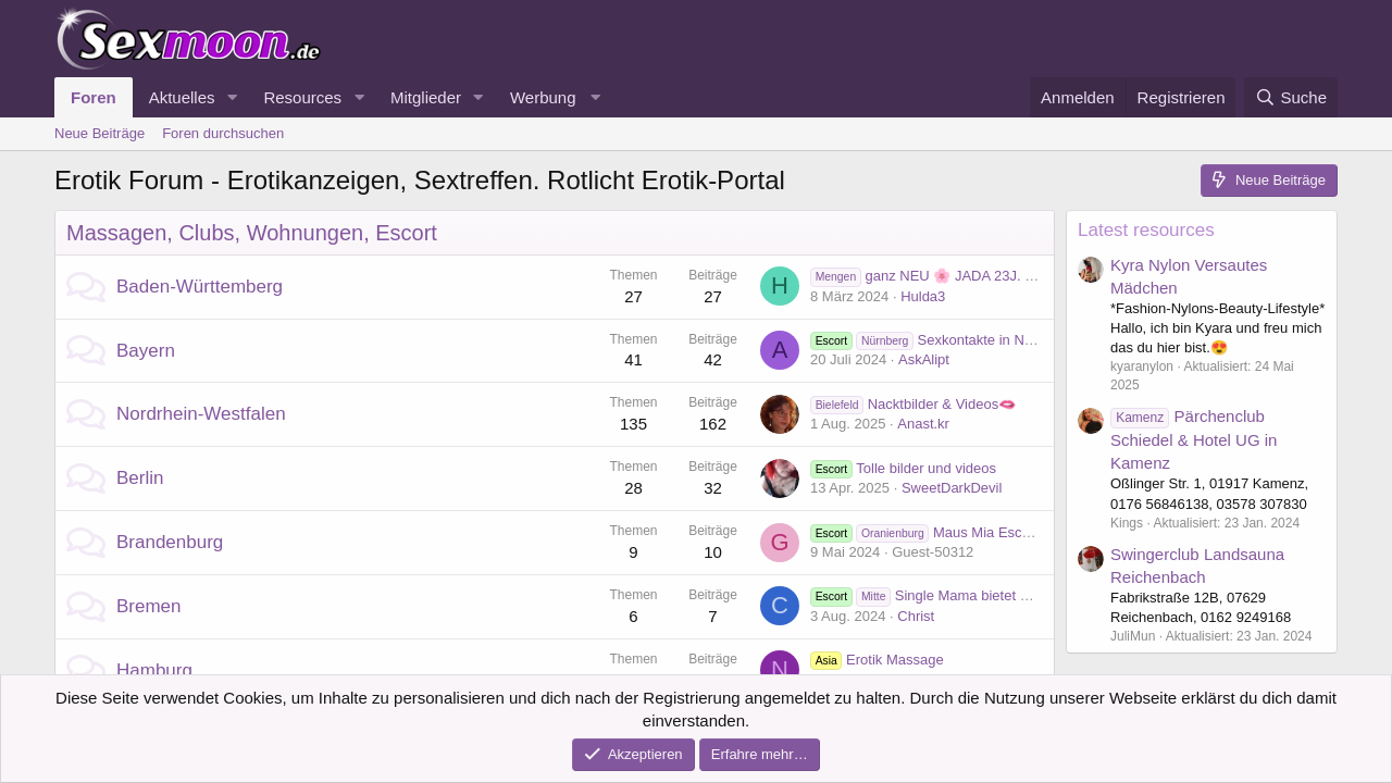 Screenshot of sexmoon.de