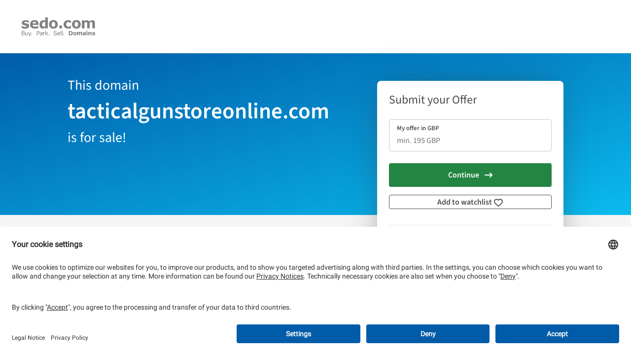 Screenshot of tacticalgunstoreonline.com