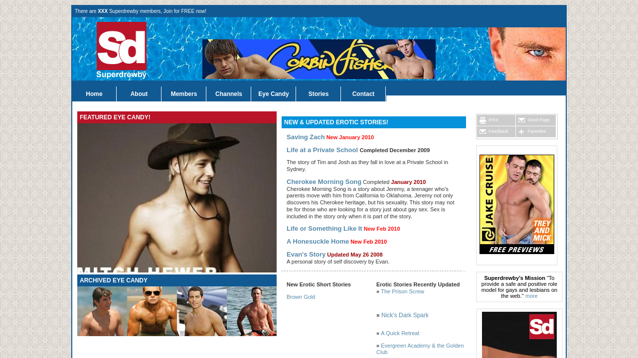 Screenshot of superdrewby.com