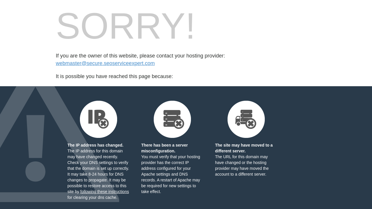 Screenshot of secure.seoserviceexpert.com
