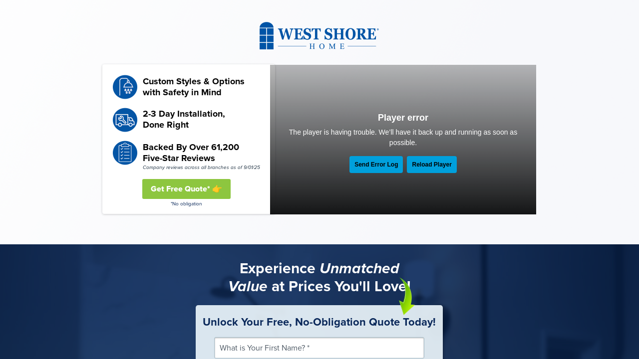 Screenshot of westshorebath.com