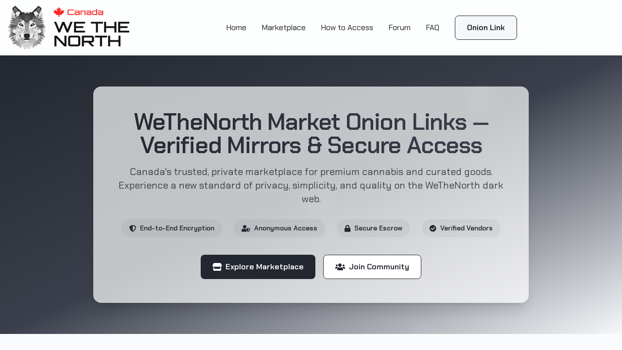 Screenshot of wethenorth.market