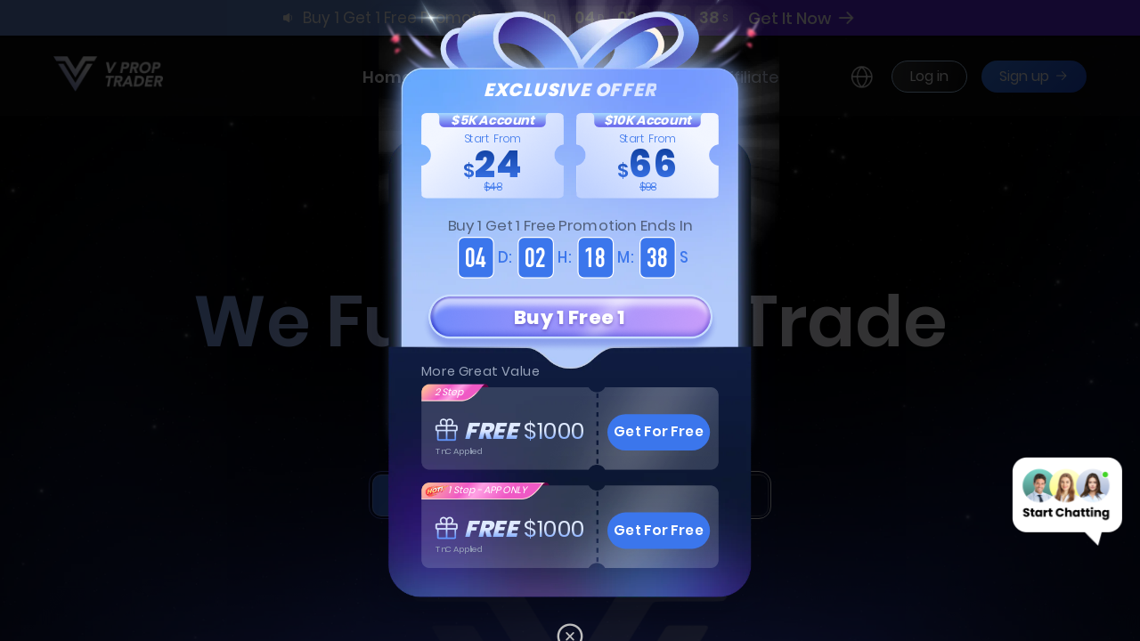 Screenshot of vproptrader.com