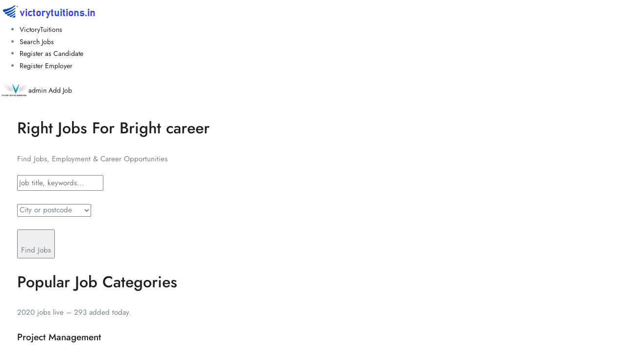Screenshot of victorytuitions.in