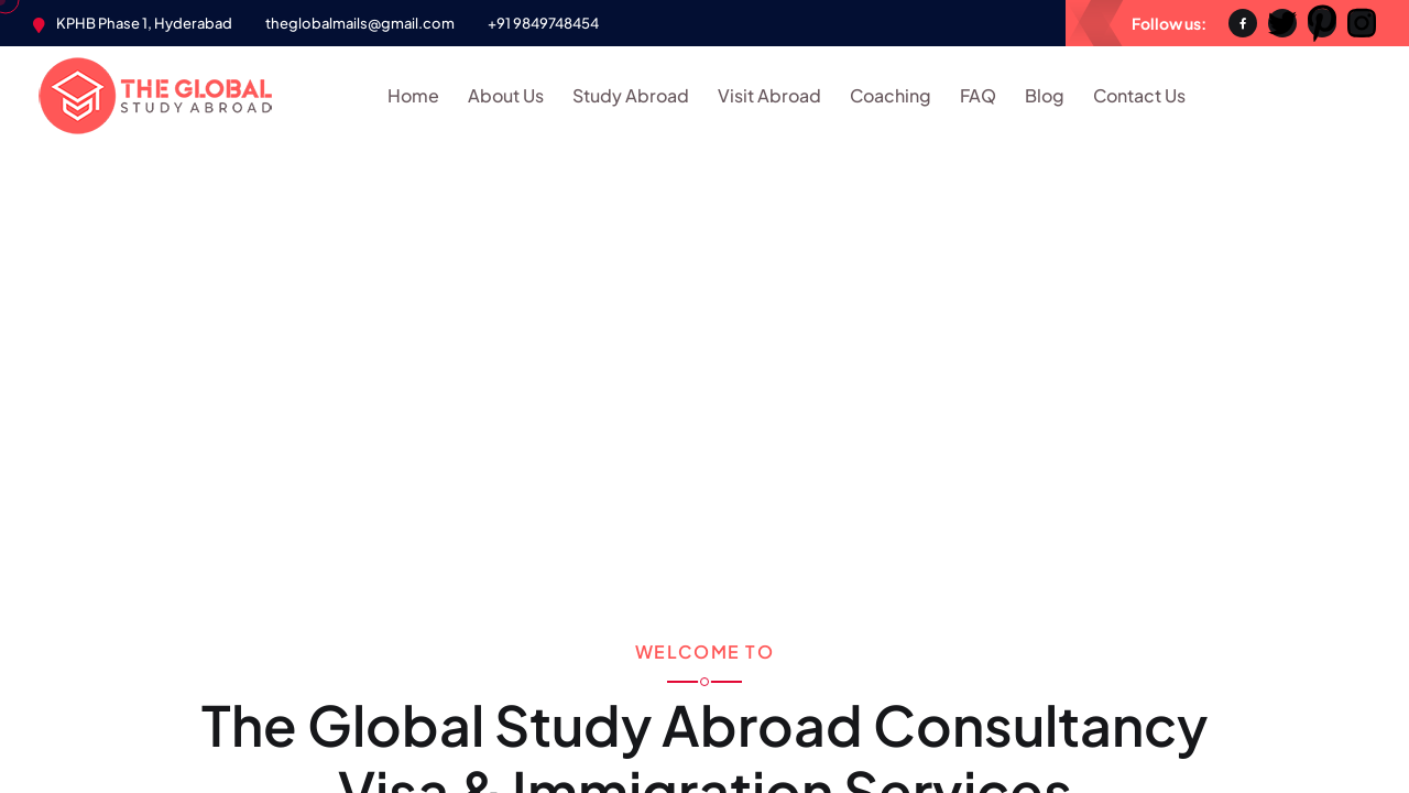 Screenshot of theglobalstudyabroad.com