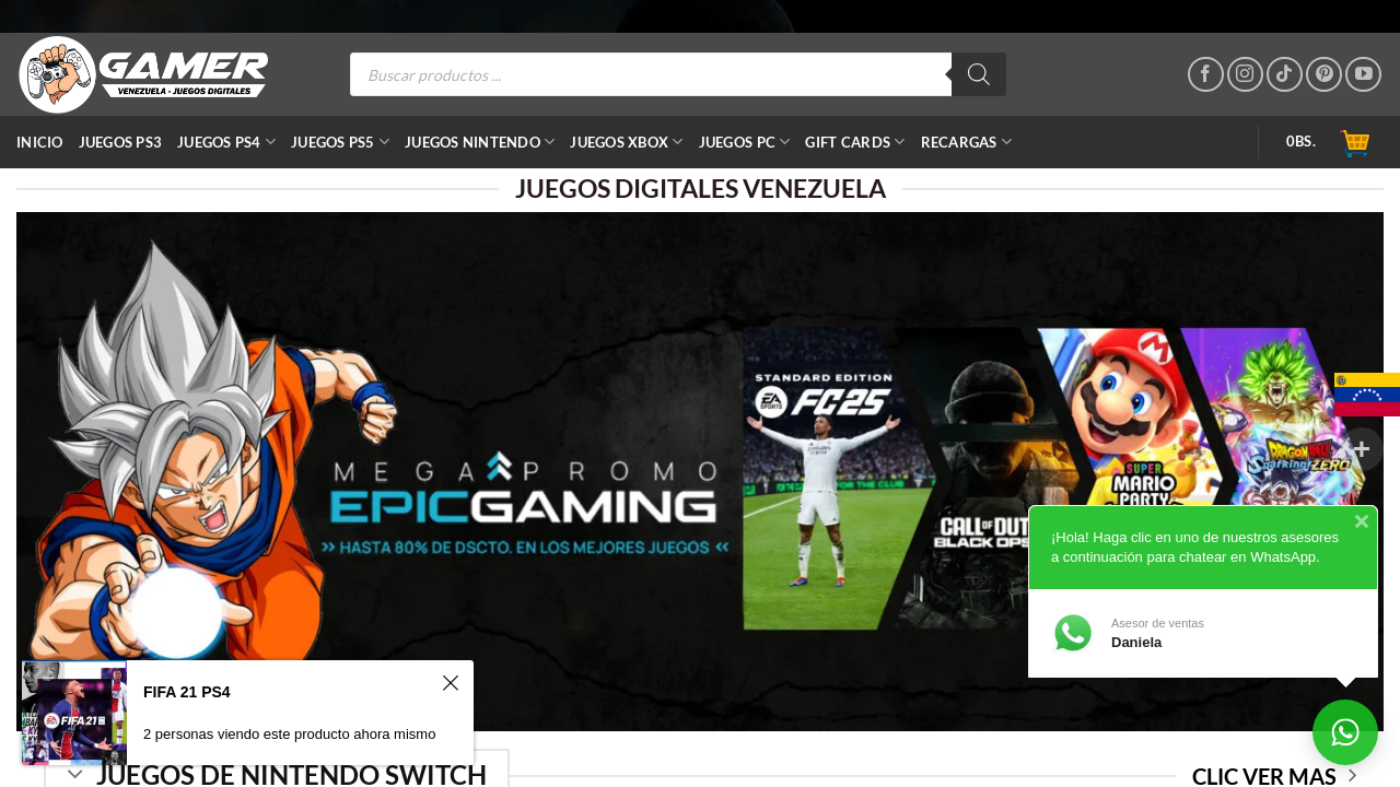 Screenshot of venezuelajuegosdigitales.com