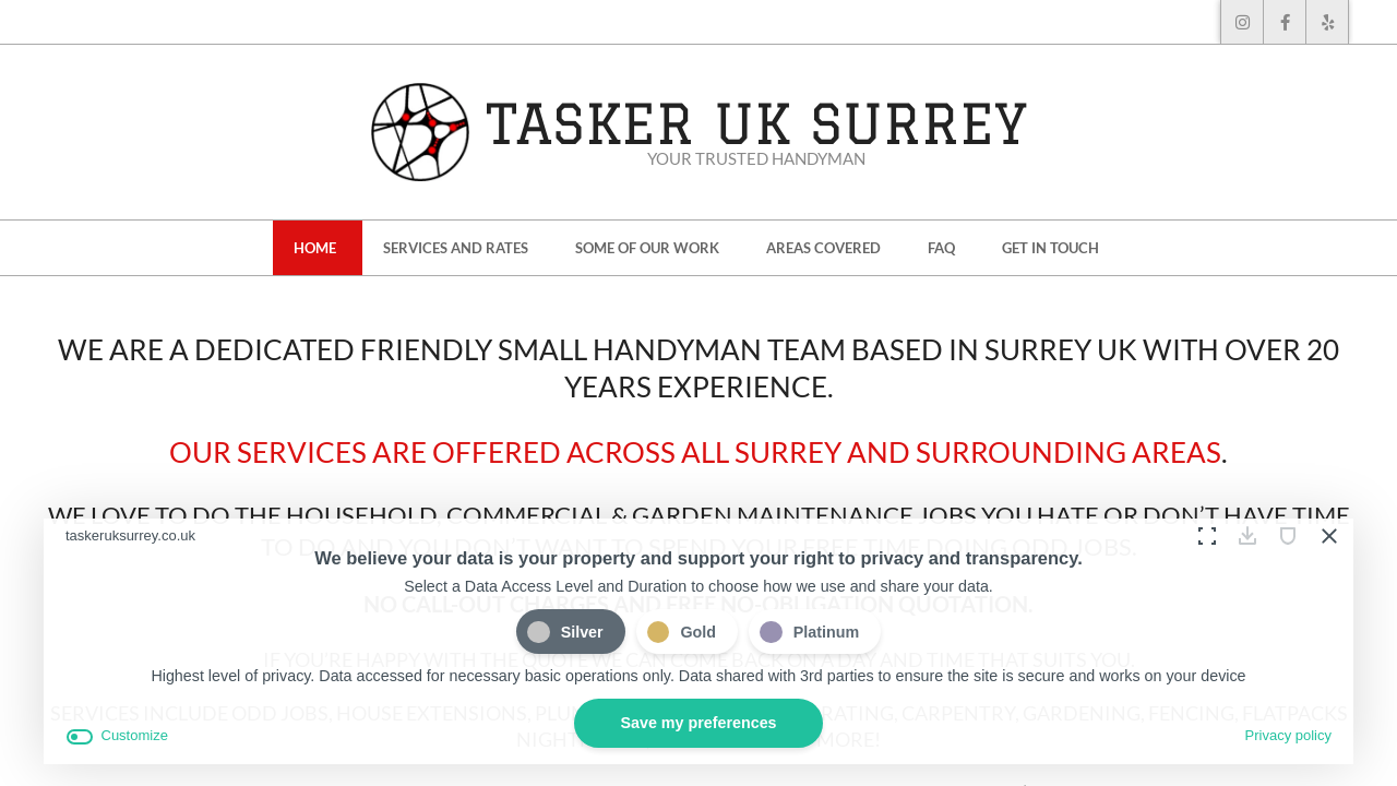 Screenshot of taskeruksurrey.co.uk