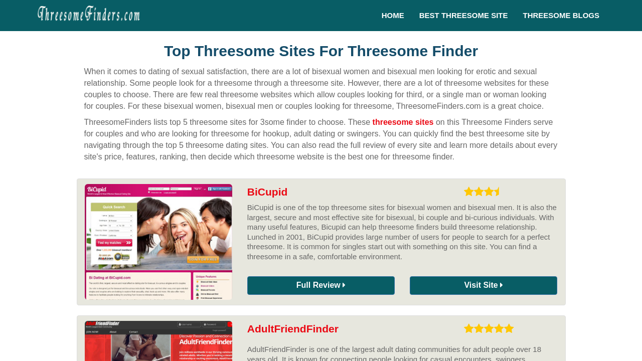 Screenshot of threesomefinders.com