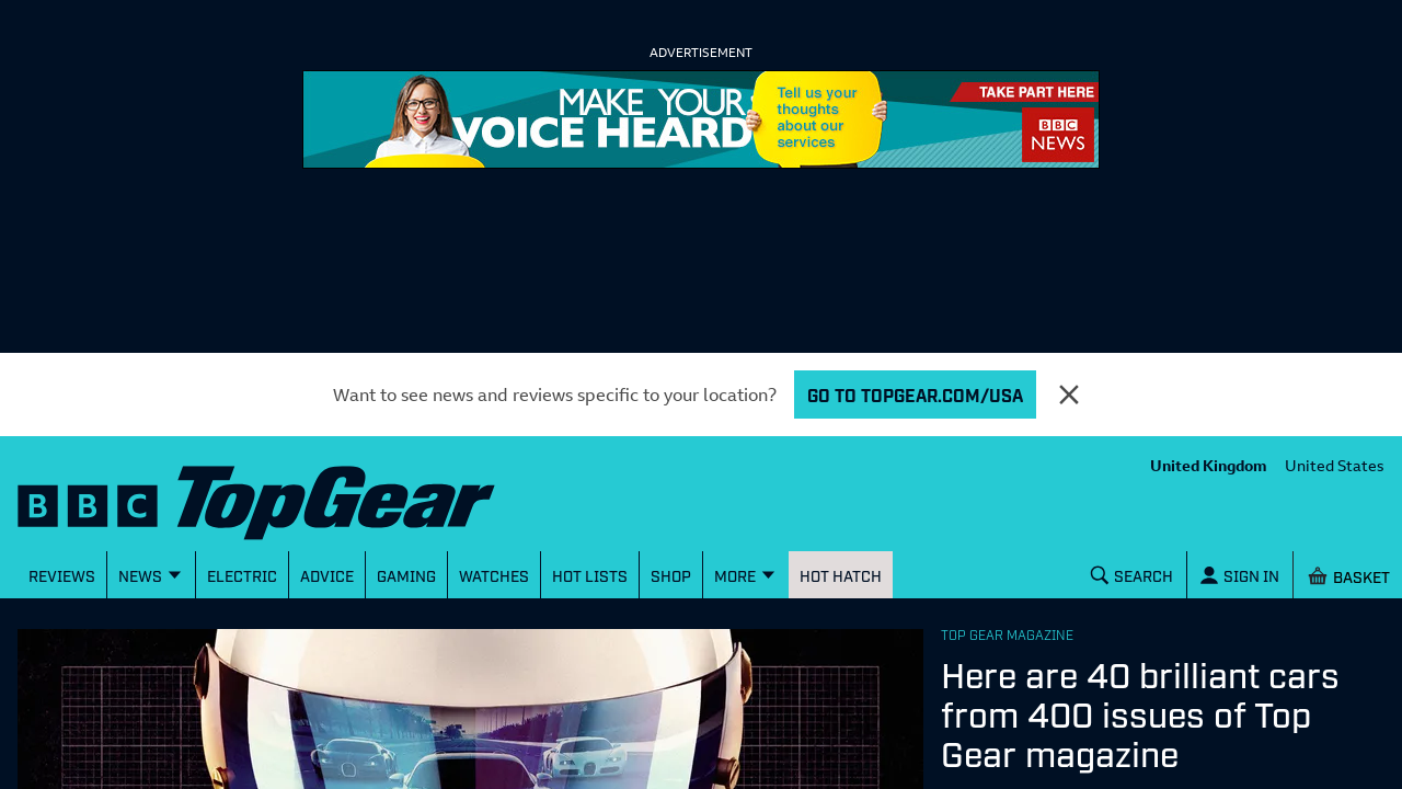 Screenshot of topgear.com