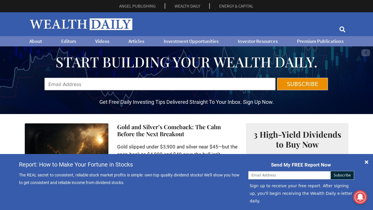 Screenshot of wealthdaily.com